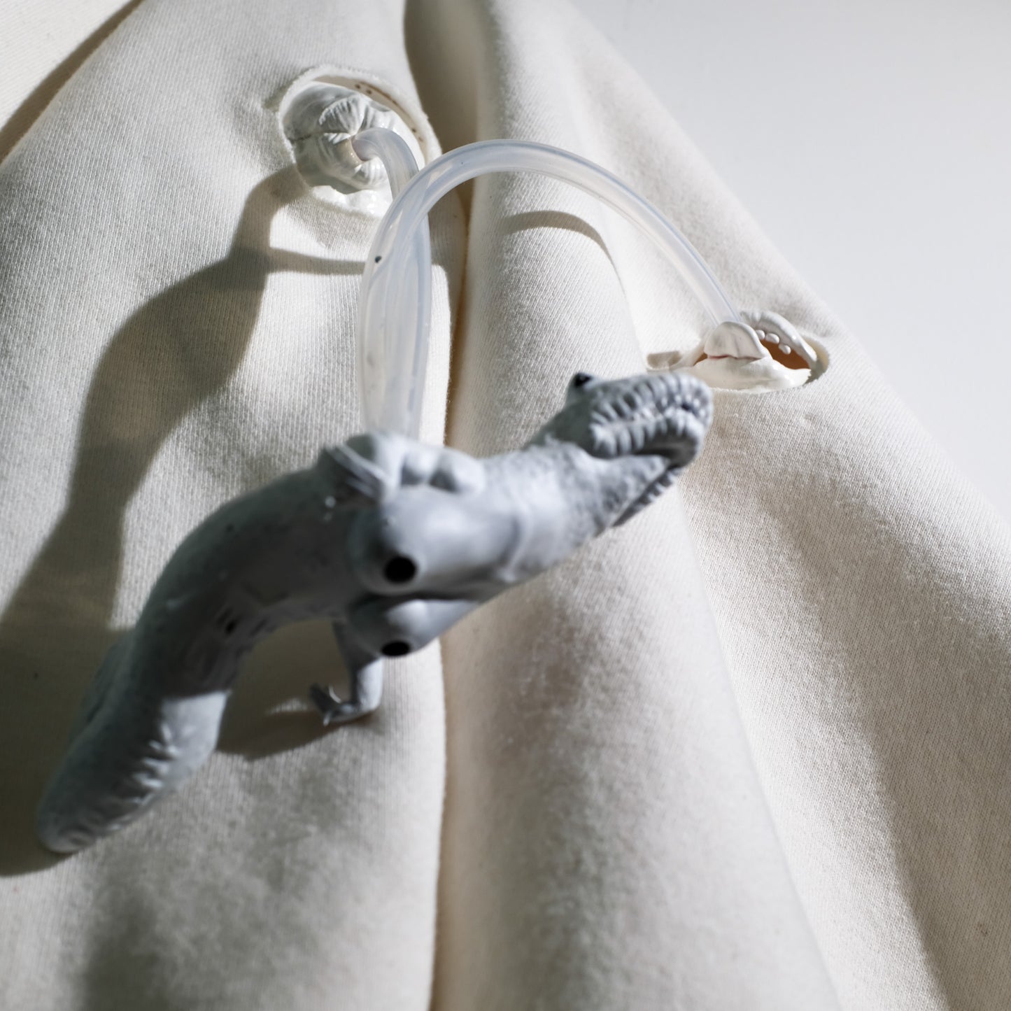 White Sipping Nipple Sweatshirt
