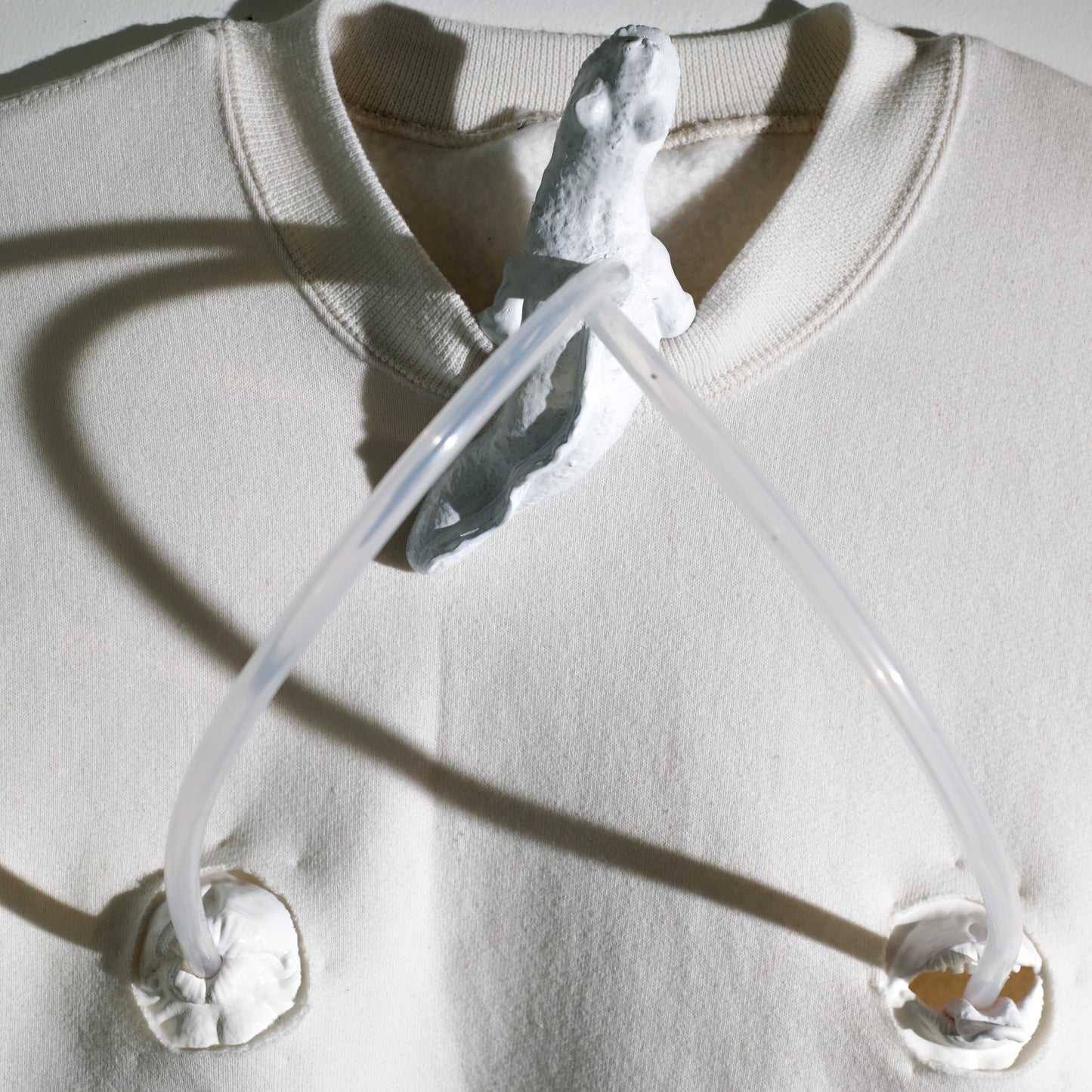 White Sipping Nipple Sweatshirt