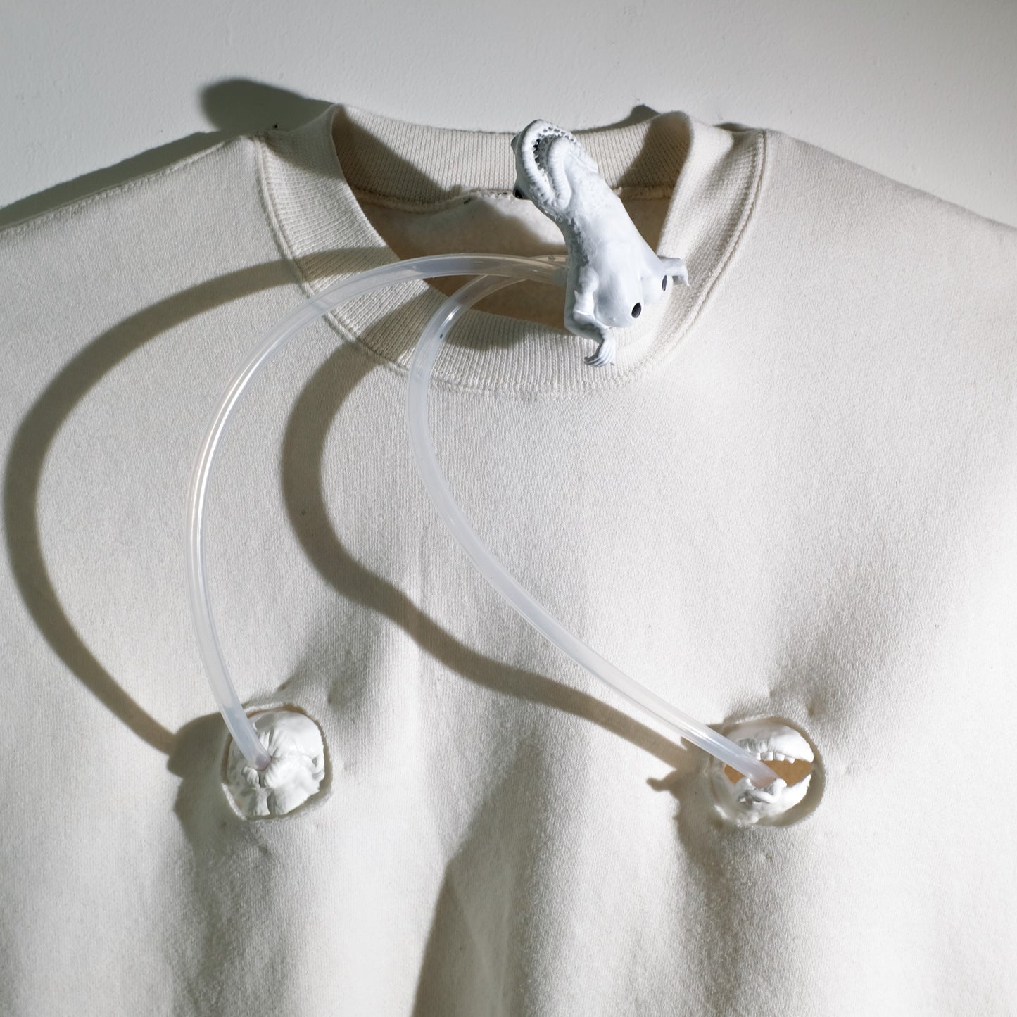 White Sipping Nipple Sweatshirt