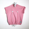 Pink Sipping Short Sleeved Sweatshirt